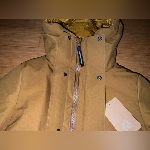 Askov Finlayson Winter Parka Womens XS Bear Brown Featherless Puffer Jacket - Picture 5 of 10